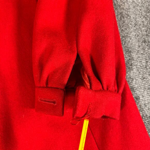 Guess Peacoat Women's Red 60% Wool Jacket‎ Double Breasted Coat - Picture 3 of 10